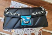 Quality Black Ladies leather stock bag