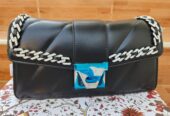 Quality Black Ladies leather stock bag