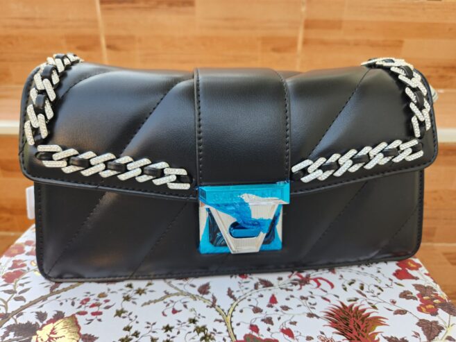 Quality Black Ladies leather stock bag